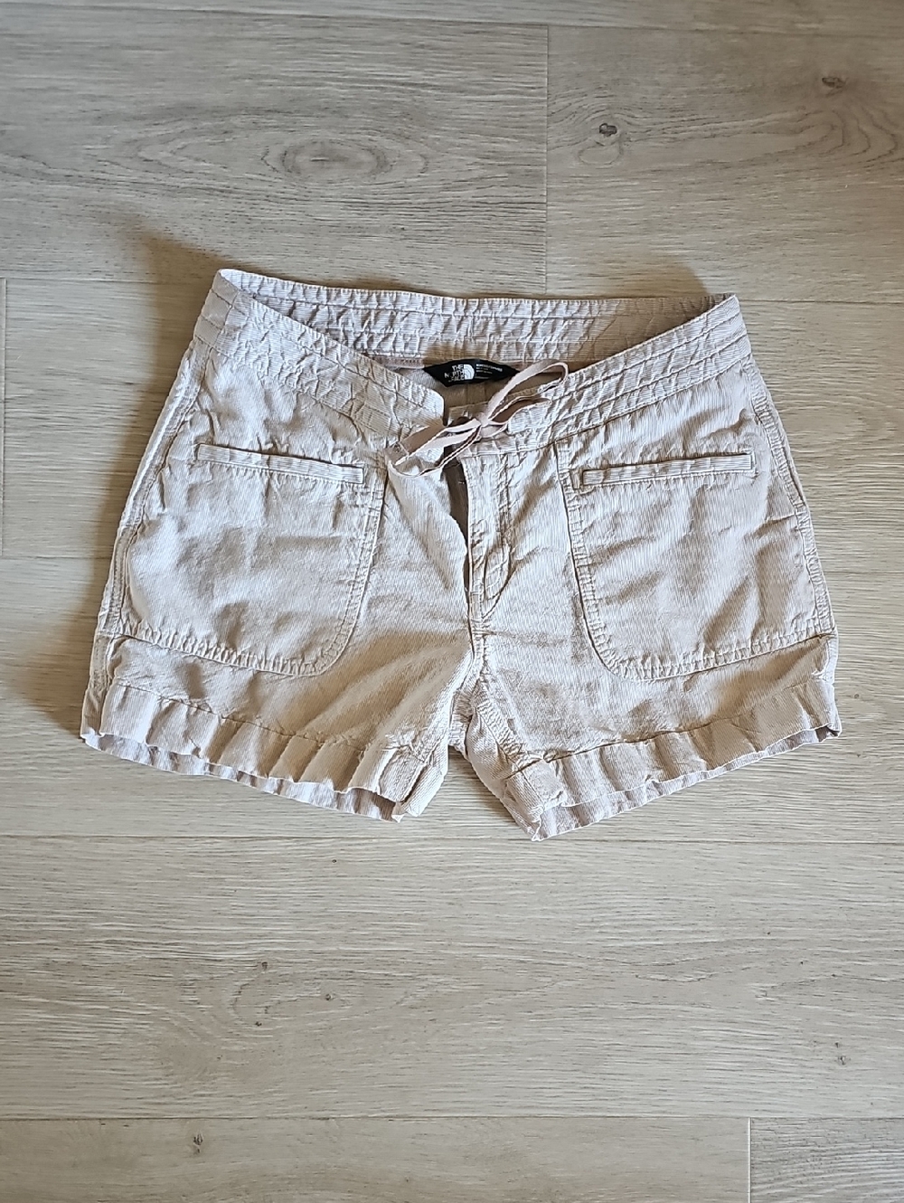 The North Face Light Beige Drawstring Shorts